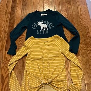 Perfect condition kids Abercrombie shirts!